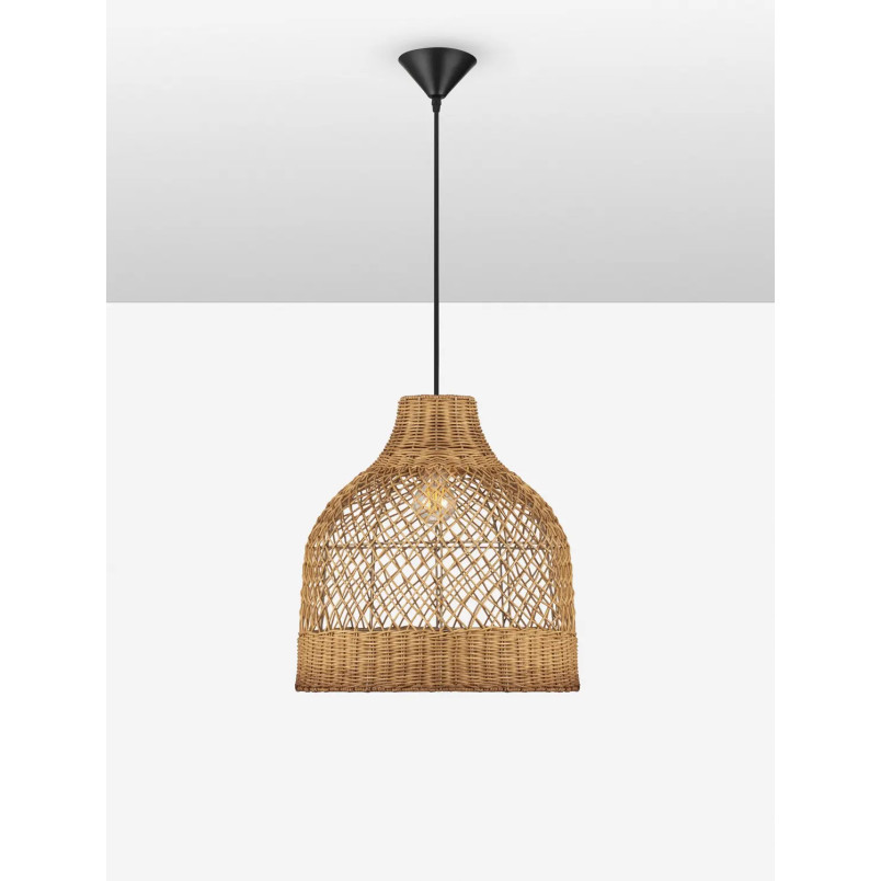 Lampa wisząca rattanowa Yuzu 40,5cm H:41,5cm miodowy rattan