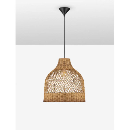 Lampa wisząca rattanowa Yuzu 40,5cm H:41,5cm miodowy rattan