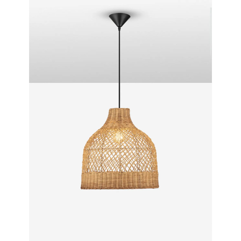 Lampa wisząca rattanowa Yuzu 40,5cm H:41,5cm miodowy rattan