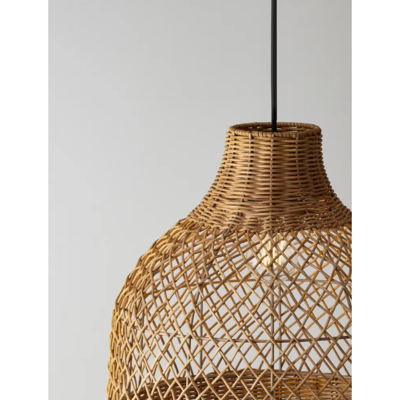 Lampa wisząca rattanowa Yuzu 40,5cm H:41,5cm miodowy rattan