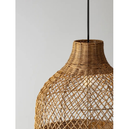 Lampa wisząca rattanowa Yuzu 40,5cm H:41,5cm miodowy rattan