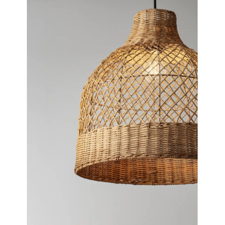 Lampa wisząca rattanowa Yuzu 40,5cm H:41,5cm miodowy rattan