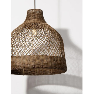 Lampa wisząca rattanowa Yuzu 40,5cm H:41,5cm brązowy rattan