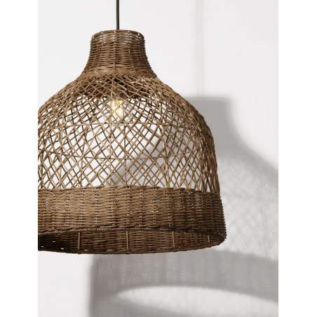 Lampa wisząca rattanowa Yuzu 40,5cm H:41,5cm brązowy rattan