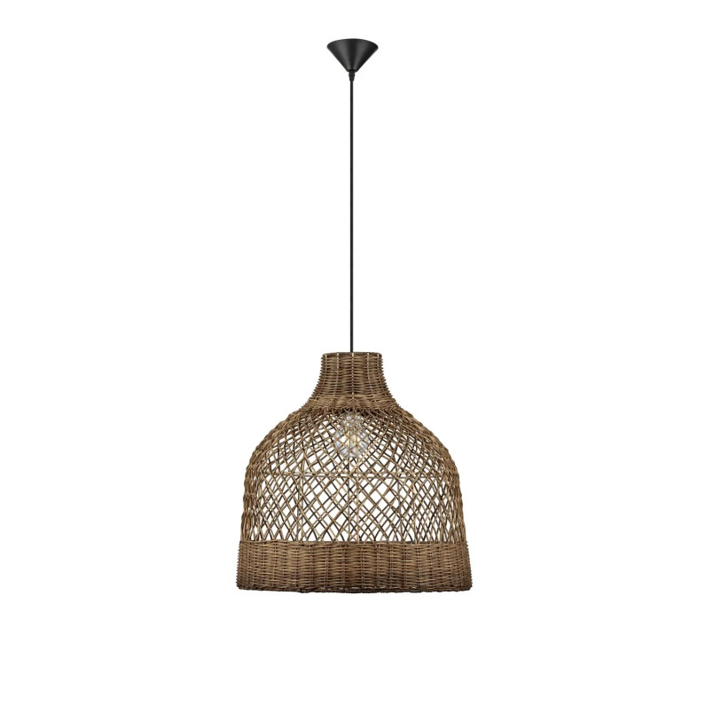 Lampa wisząca rattanowa Yuzu 40,5cm H:41,5cm brązowy rattan