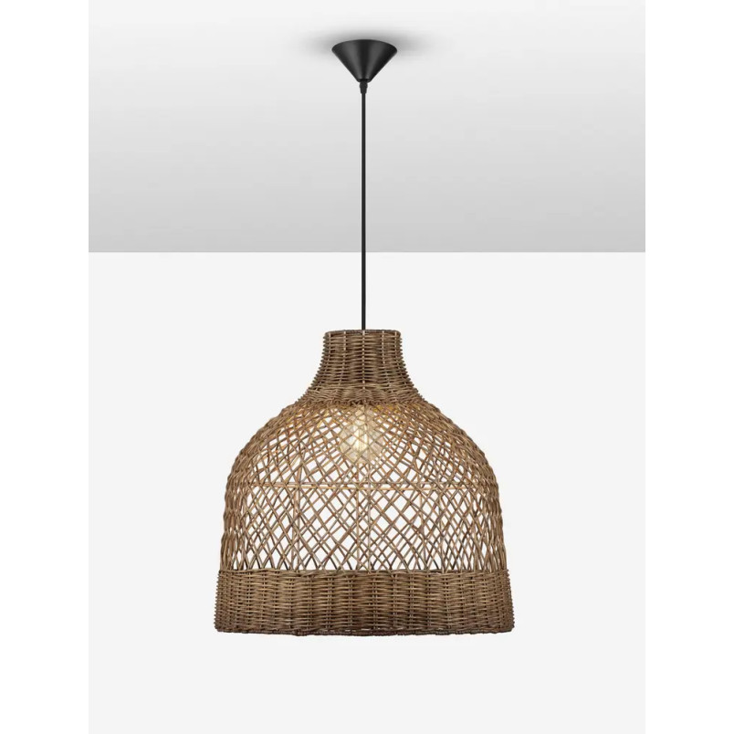 Lampa wisząca rattanowa Yuzu 40,5cm H:41,5cm brązowy rattan