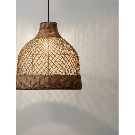 Lampa wisząca rattanowa Yuzu 40,5cm H:41,5cm brązowy rattan