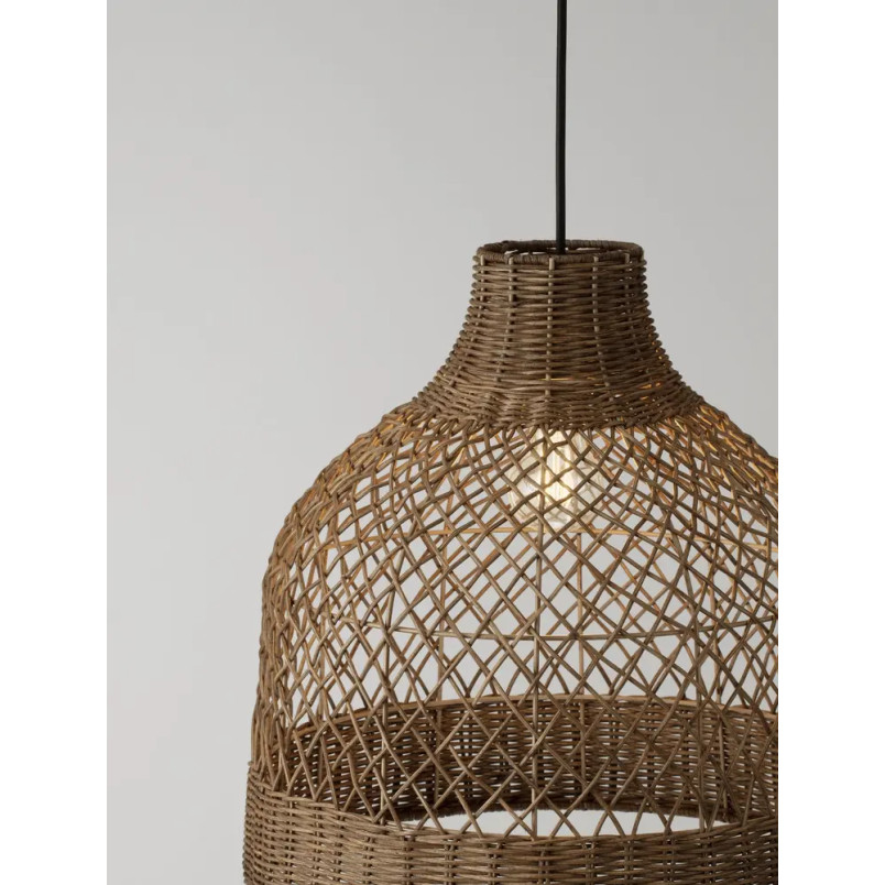 Lampa wisząca rattanowa Yuzu 40,5cm H:41,5cm brązowy rattan