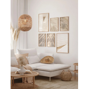 Lampa wisząca boho - hiacynt wodny Zarafa 42cm