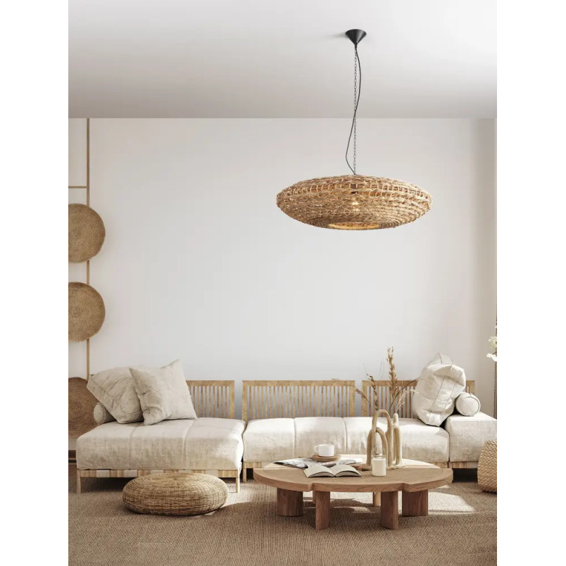 Duża lampa wisząca boho - hiacynt wodny Zarafa 85cm