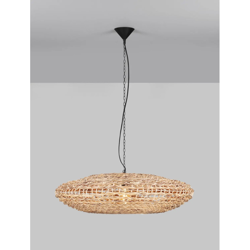 Duża lampa wisząca boho - hiacynt wodny Zarafa 85cm