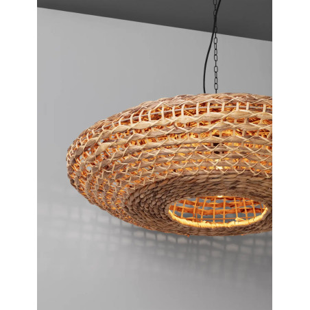 Duża lampa wisząca boho - hiacynt wodny Zarafa 85cm