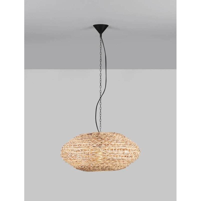Duża lampa wisząca boho - hiacynt wodny Zarafa 60cm
