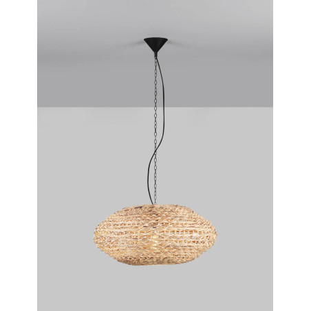 Duża lampa wisząca boho - hiacynt wodny Zarafa 60cm