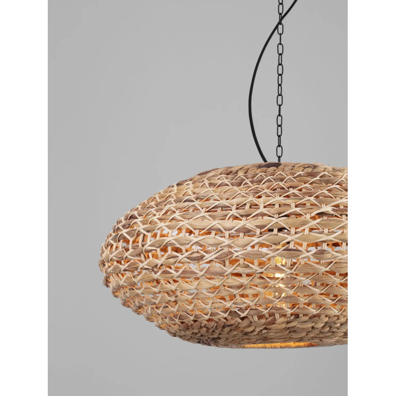 Duża lampa wisząca boho - hiacynt wodny Zarafa 60cm