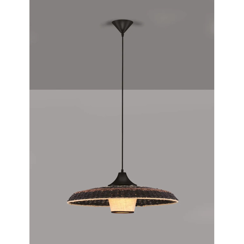 Lampa wisząca rattanowa w stylu boho Sesto 60cm