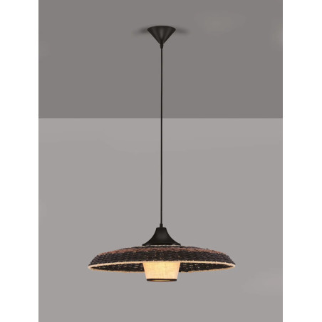 Lampa wisząca rattanowa w stylu boho Sesto 60cm