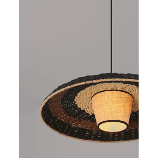 Lampa wisząca rattanowa w stylu boho Sesto 60cm