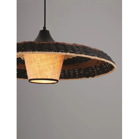 Lampa wisząca rattanowa w stylu boho Sesto 60cm