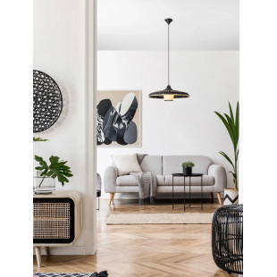 Lampa wisząca rattanowa w stylu boho Sesto II 60cm