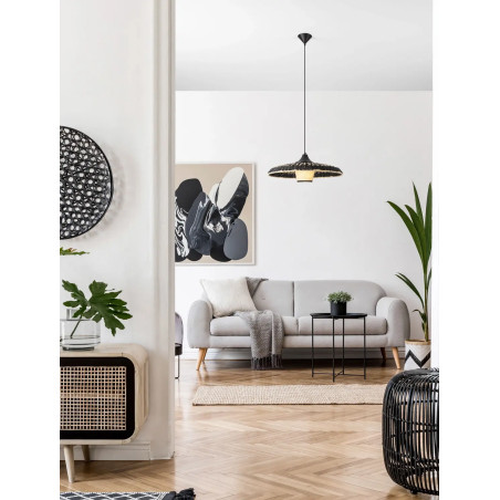 Lampa wisząca rattanowa w stylu boho Sesto II 60cm