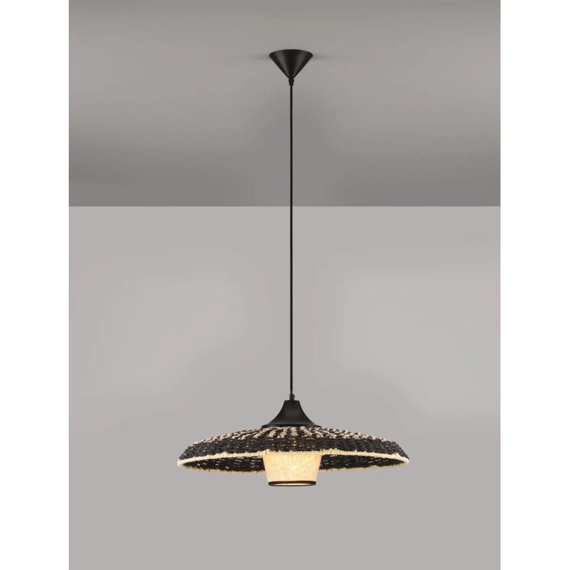 Lampa wisząca rattanowa w stylu boho Sesto II 60cm
