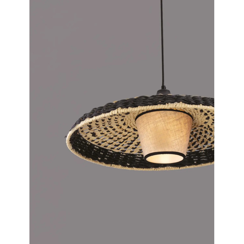Lampa wisząca rattanowa w stylu boho Sesto II 60cm