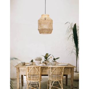 Lampa wisząca rattanowa Piumme 35cm