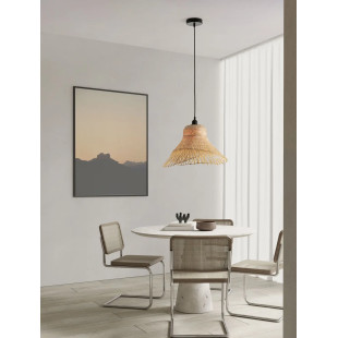 Lampa wisząca rattanowa - boho Grino 45cm