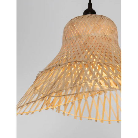 Lampa wisząca rattanowa - boho Grino 45cm