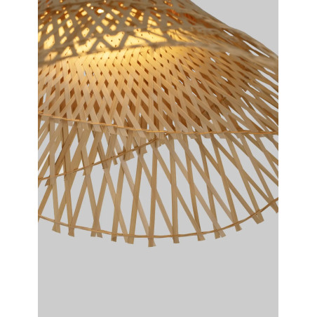 Lampa wisząca rattanowa - boho Grino 45cm