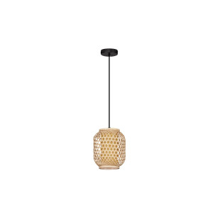 Lampa wisząca rattanowa w stylu boho Prete 20cm