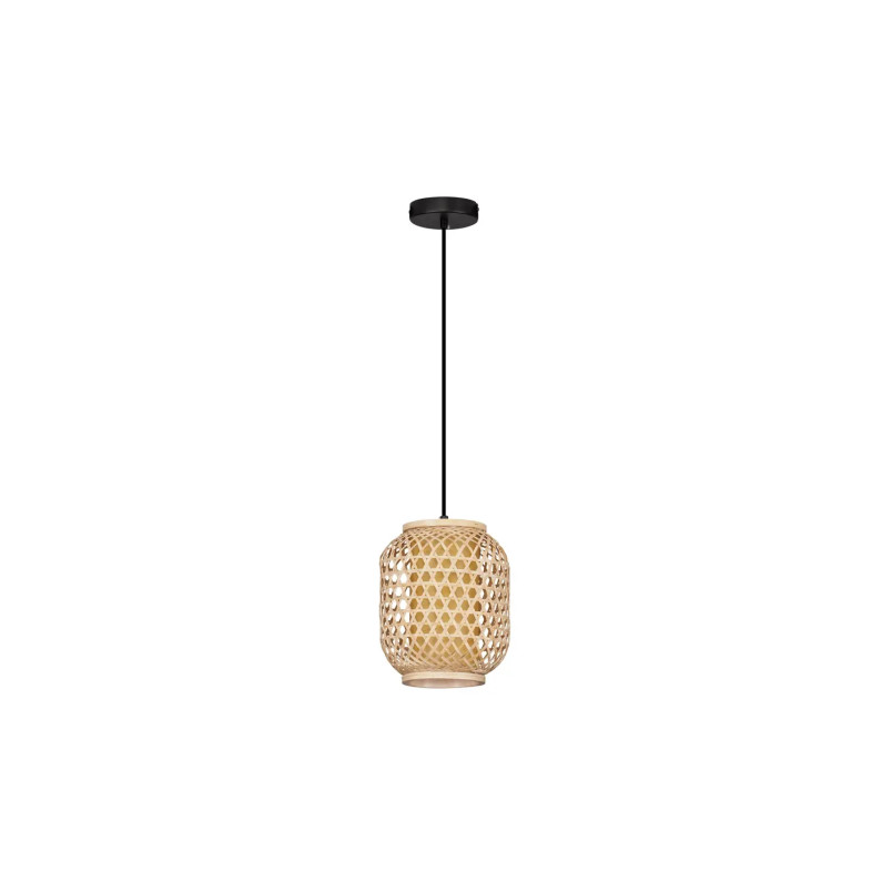 Lampa wisząca rattanowa w stylu boho Prete 20cm