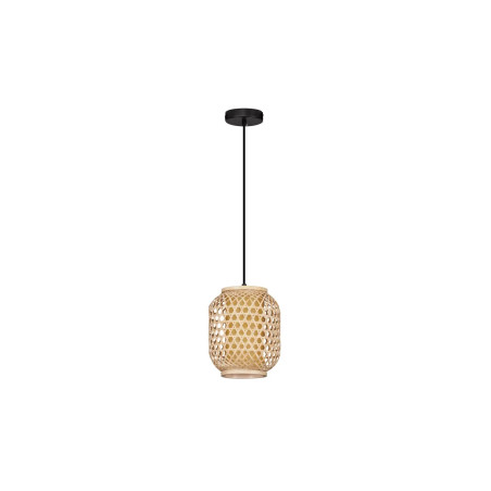 Lampa wisząca rattanowa w stylu boho Prete 20cm