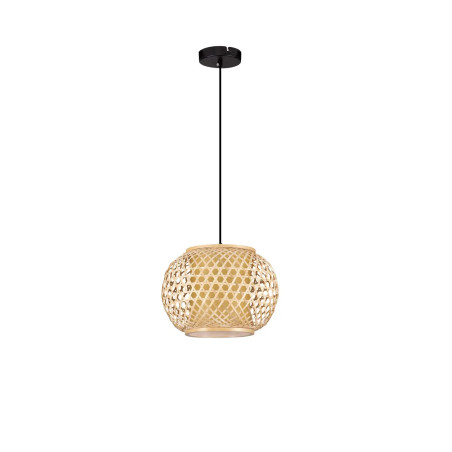 Lampa wisząca rattanowa kula w stylu boho Prete 30cm