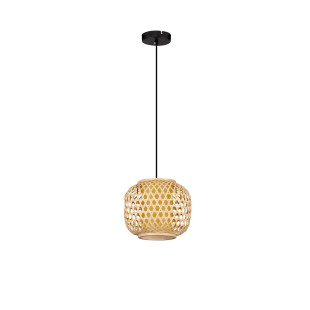 Lampa wisząca rattanowa kula w stylu boho Prete 25cm