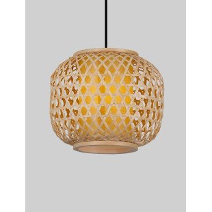 Lampa wisząca rattanowa kula w stylu boho Prete 25cm