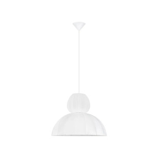 Lampa wisząca japandi z białym kloszem Fujisaki II 50,5cm