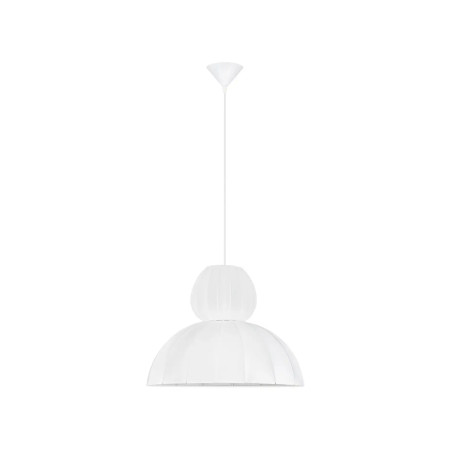 Lampa wisząca japandi z białym kloszem Fujisaki II 50,5cm
