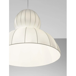 Lampa wisząca japandi z białym kloszem Fujisaki II 50,5cm