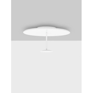 Plafon designerski ze ściemniaczem triac Mupo 60cm LED 3000K biały 