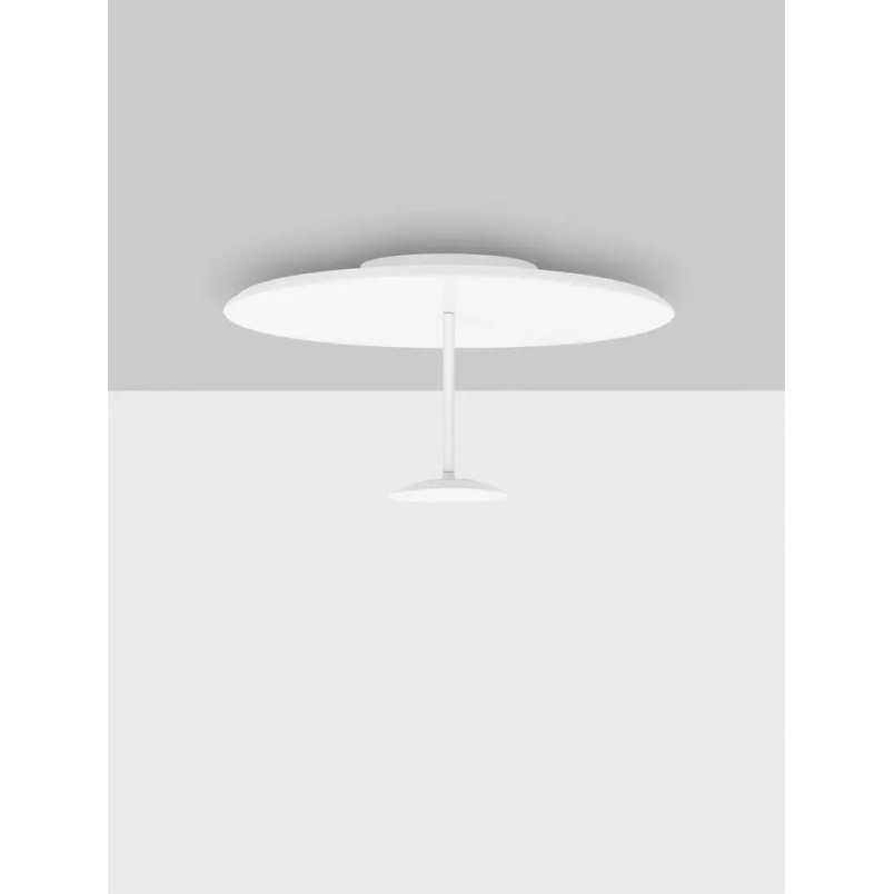 Plafon designerski ze ściemniaczem triac Mupo 60cm LED 3000K biały 