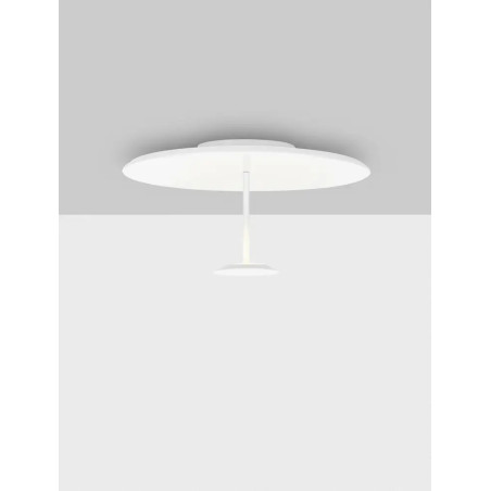 Plafon designerski ze ściemniaczem triac Mupo 60cm LED 3000K biały 