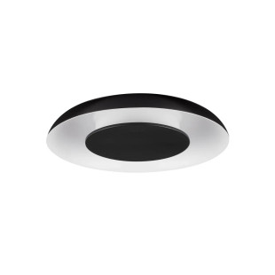 Plafon modern z płaskim kloszem Supino 40cm LED 27000-4000K czarno-biały