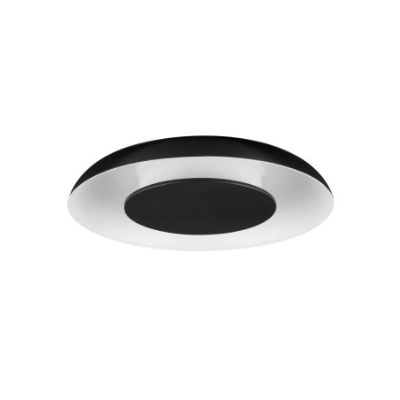 Plafon modern z płaskim kloszem Supino 40cm LED 27000-4000K czarno-biały