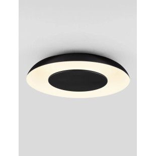 Plafon modern z płaskim kloszem Supino 40cm LED 27000-4000K czarno-biały