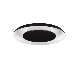 Plafon modern z płaskim kloszem Supino 60cm LED 27000-4000K czarno-biały