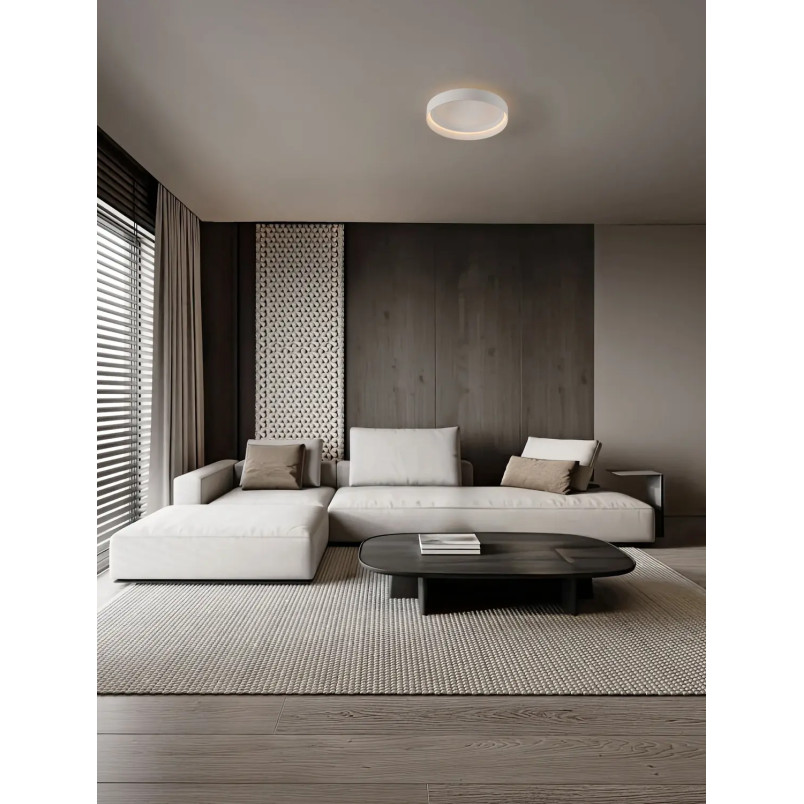 Plafon ring - ściemniacz triac Marzi 45cm LED CCT 2700-4000K biały