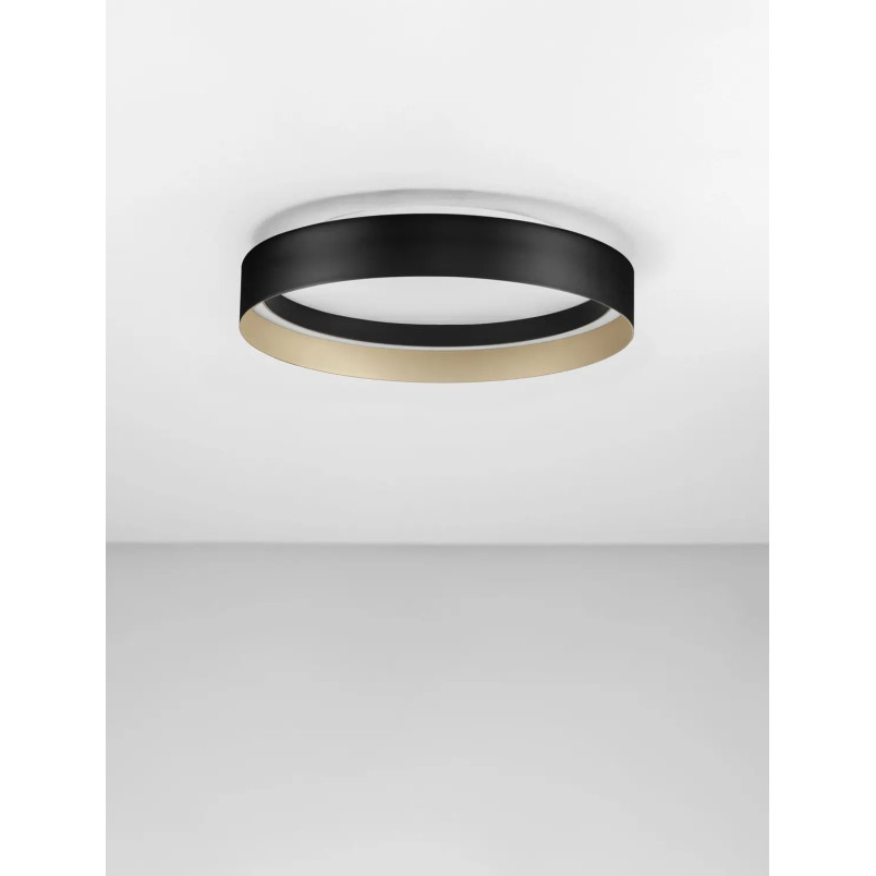 Plafon ring - ściemniacz triac Marzi 45cm LED CCT 2700-4000K czarny