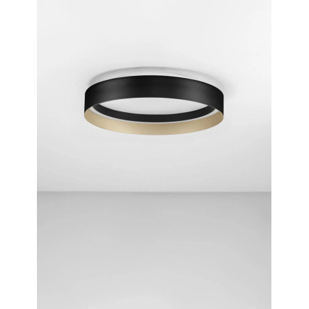 Plafon ring - ściemniacz triac Marzi 45cm LED CCT 2700-4000K czarny